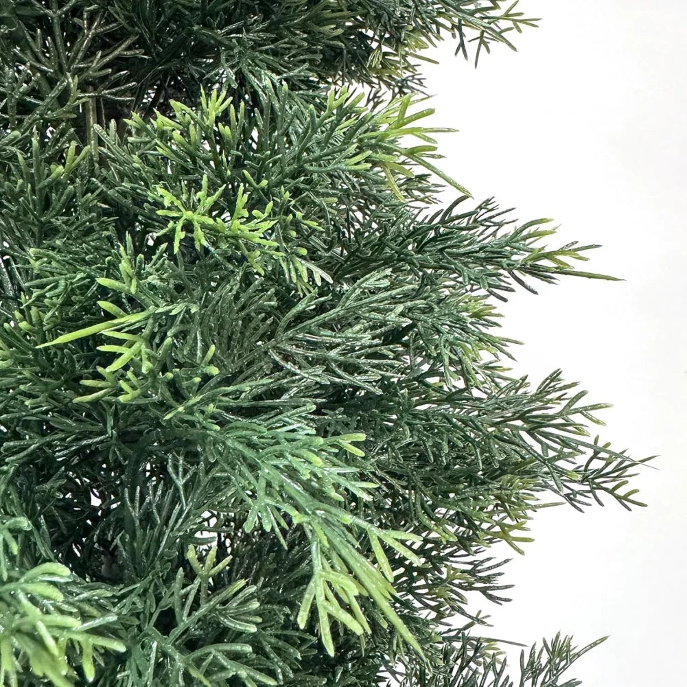 HiMISS 2 Pcs Artificial Cedar Trees Greenery Indoor Outdoor Decor