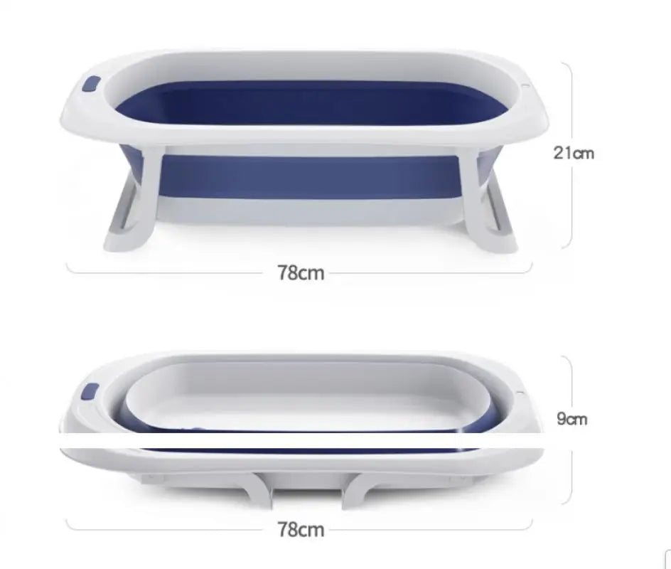 Foldable Baby Bathtub Portable Adjustable Newborn Bath Tub Anti Slip