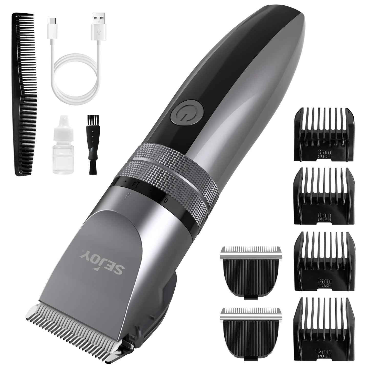 Pet Hair Clipper Kit Cordless Grooming Trimmer With Ceramic Blades