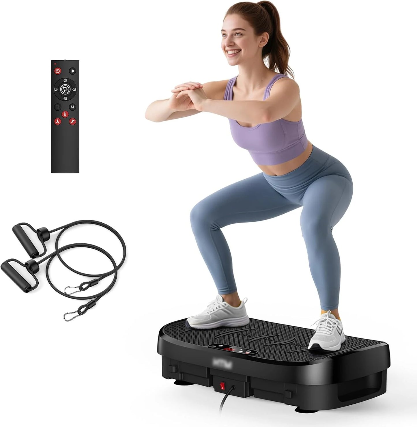 HTM Vibration Plate Fitness Multifunction Trainer For Home Gym