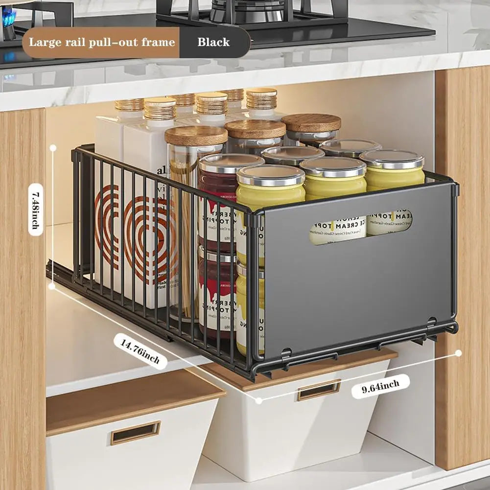 TWISTER.CK Dual Pack Pull Out Cabinet Organizer Under Sink