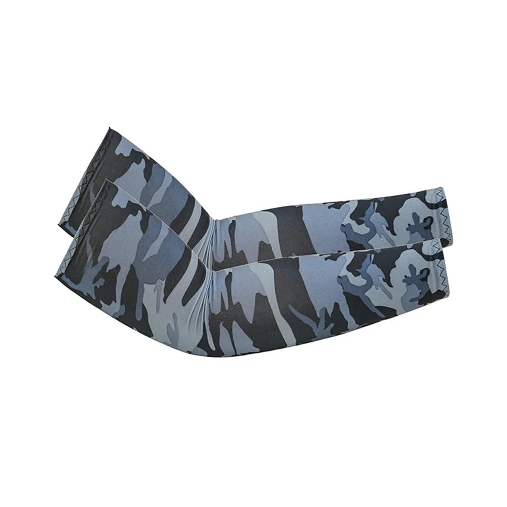 Two Pack Unisex Cooling Arm Sleeves UV Protection For Running Cycling Fishing