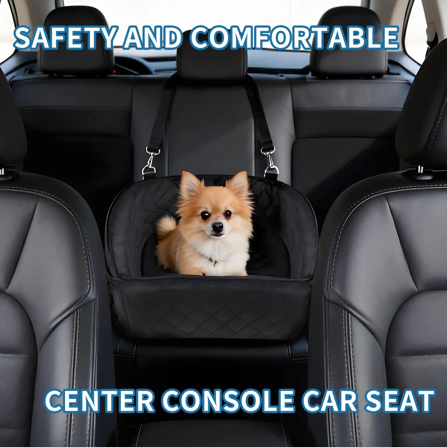 HiMISS Dog Booster Car Seat With Detachable Washable Bed