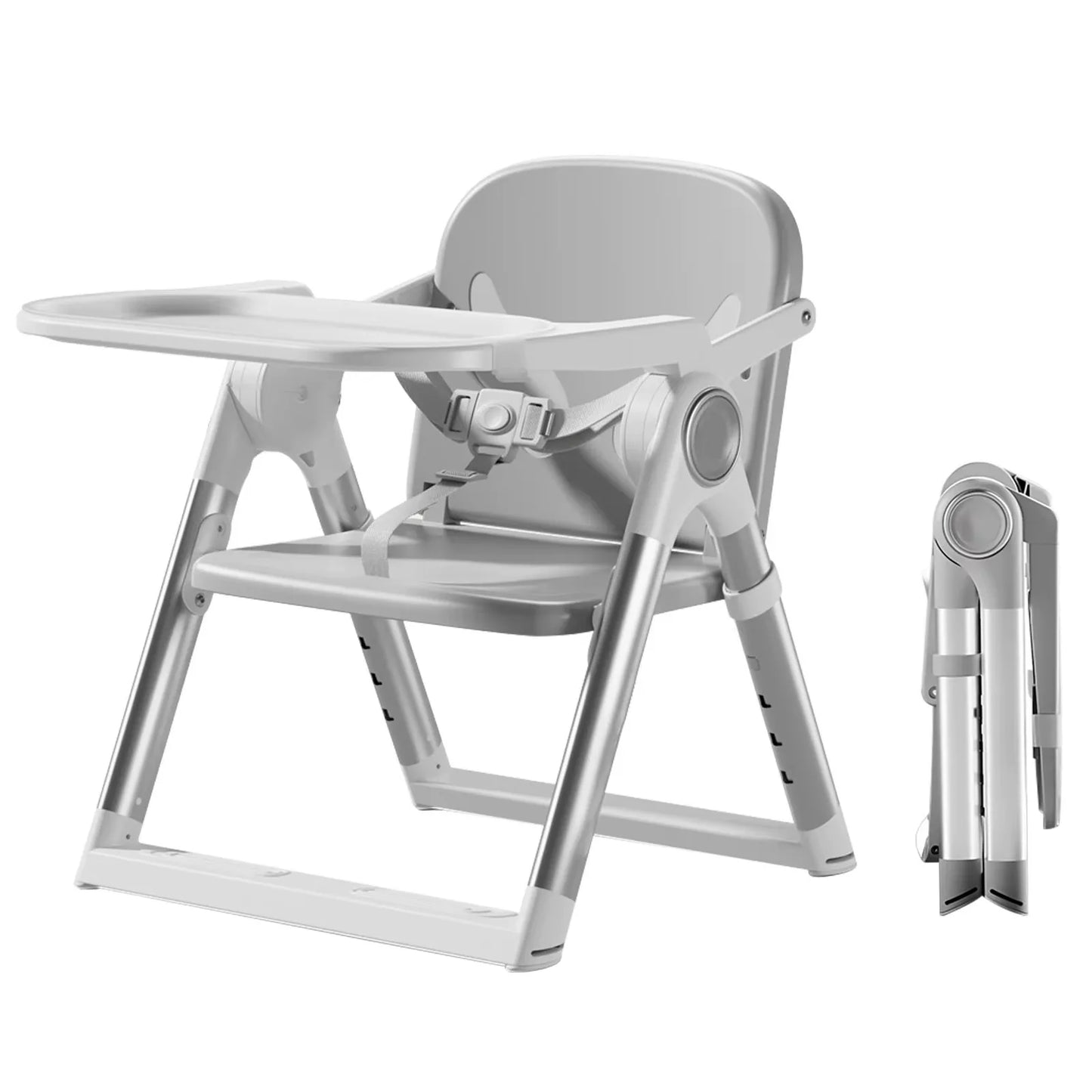 Portable Baby Folding Booster Seat High Chair For Dining