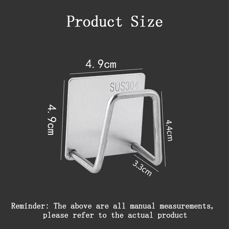 Stainless Steel Sink Sponge Holder Rack For Kitchen Organization