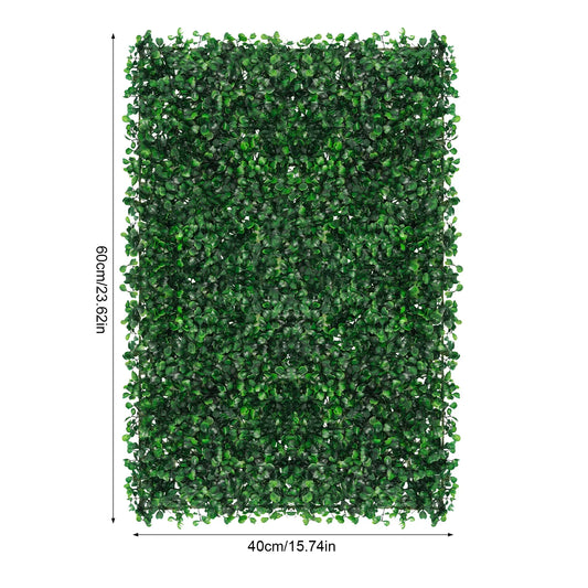 Artificial Grass Mat Panel Waterproof Hedge for Indoor Outdoor Decor