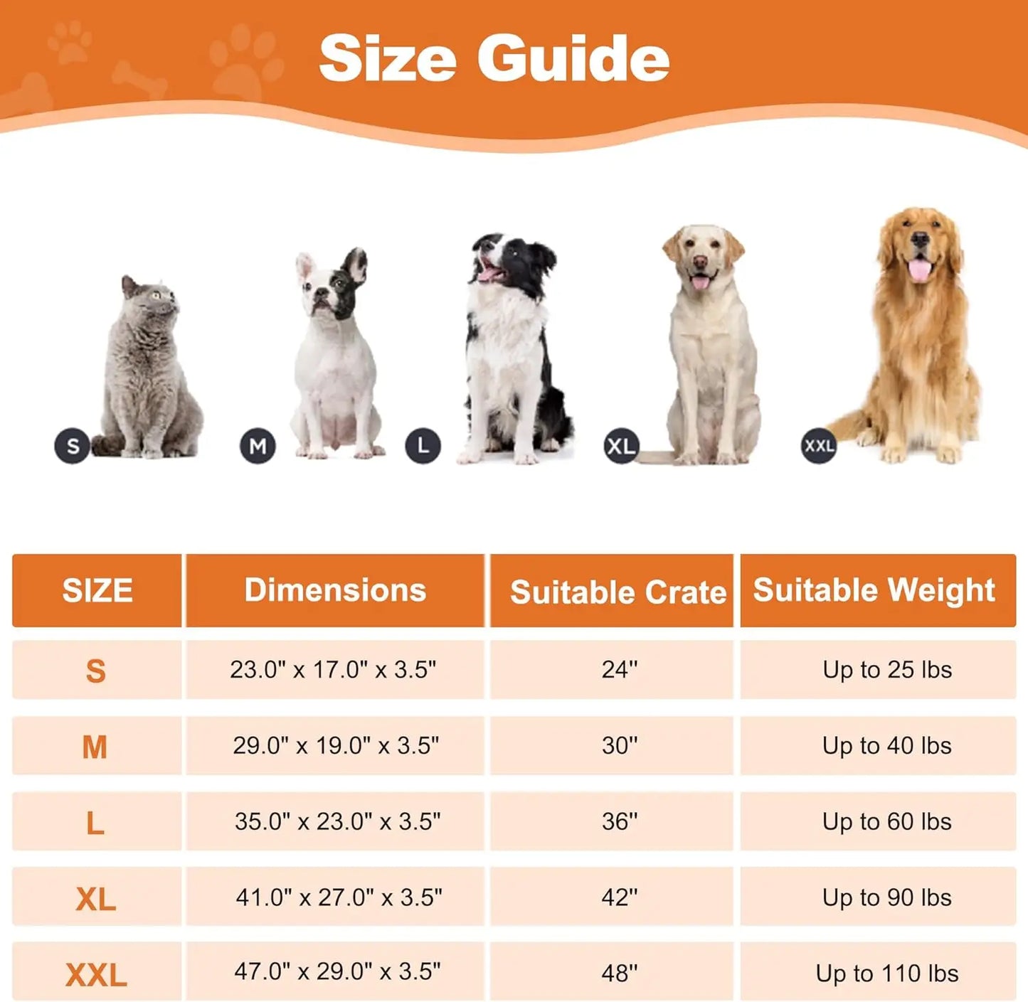 Deluxe Washable Dog Bed For Large Dogs Anti-Slip Comfort