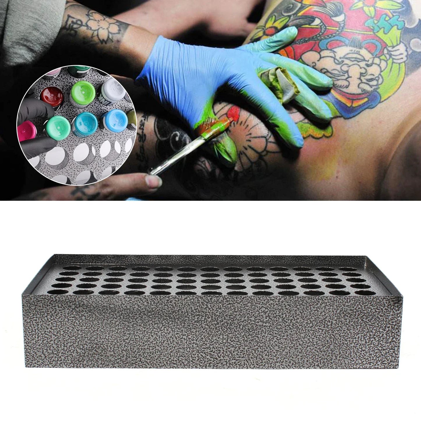Wall Mounted Iron Paint Bottle Rack For Nail Polish Tools