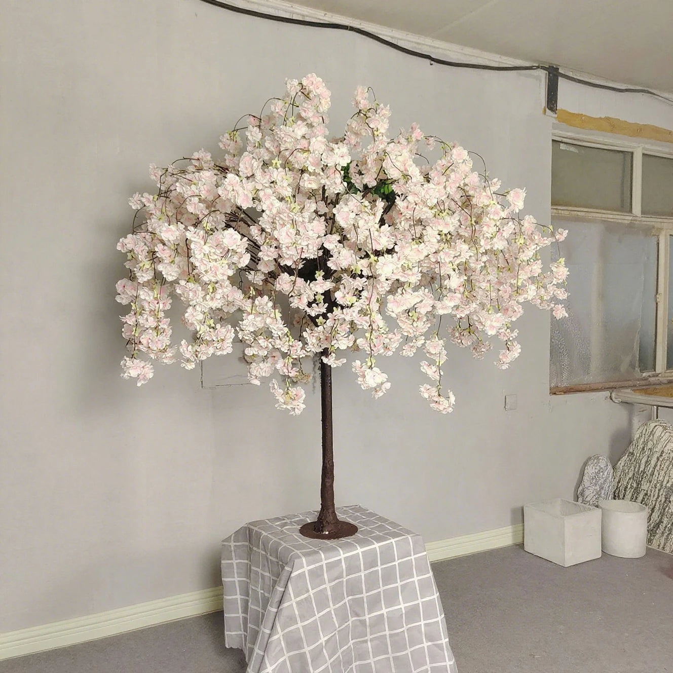 Simulation Cherry Blossom Floor Tree Decoration For Wedding Outdoor Garden