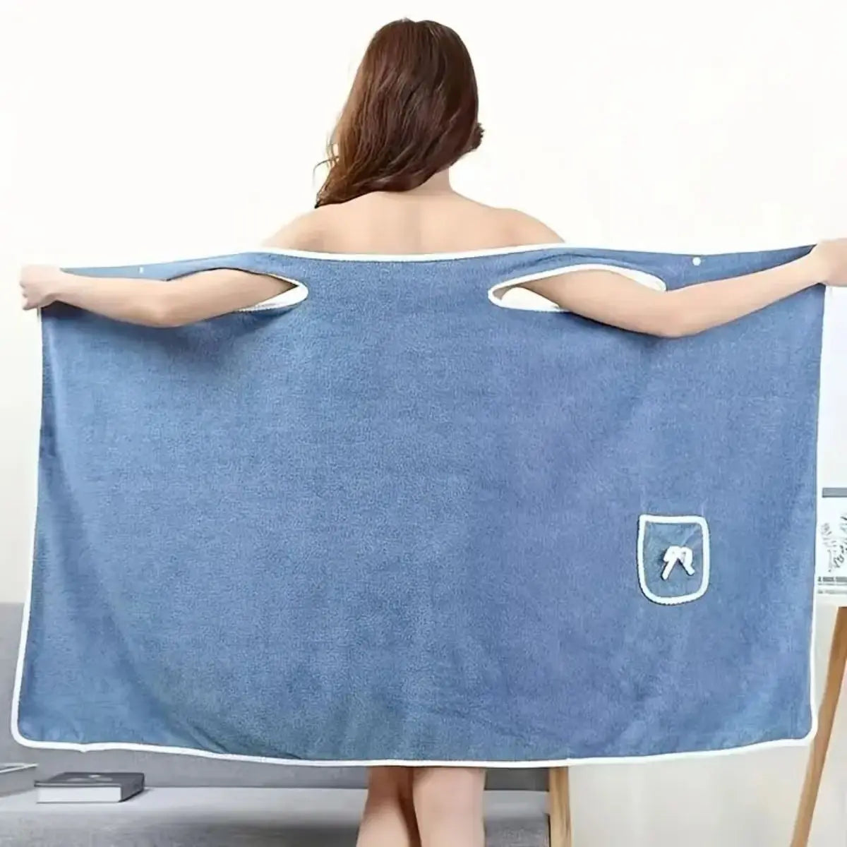 Microfiber Wearable Bath Towel For Travel And Gym Use Everyday