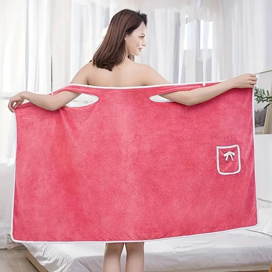 Microfiber Wearable Bath Towel For Travel And Gym Use Everyday