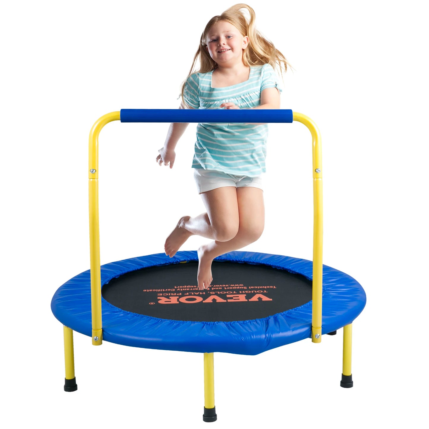 SucceBuy Kids Trampoline Indoor Outdoor Safe Exercise