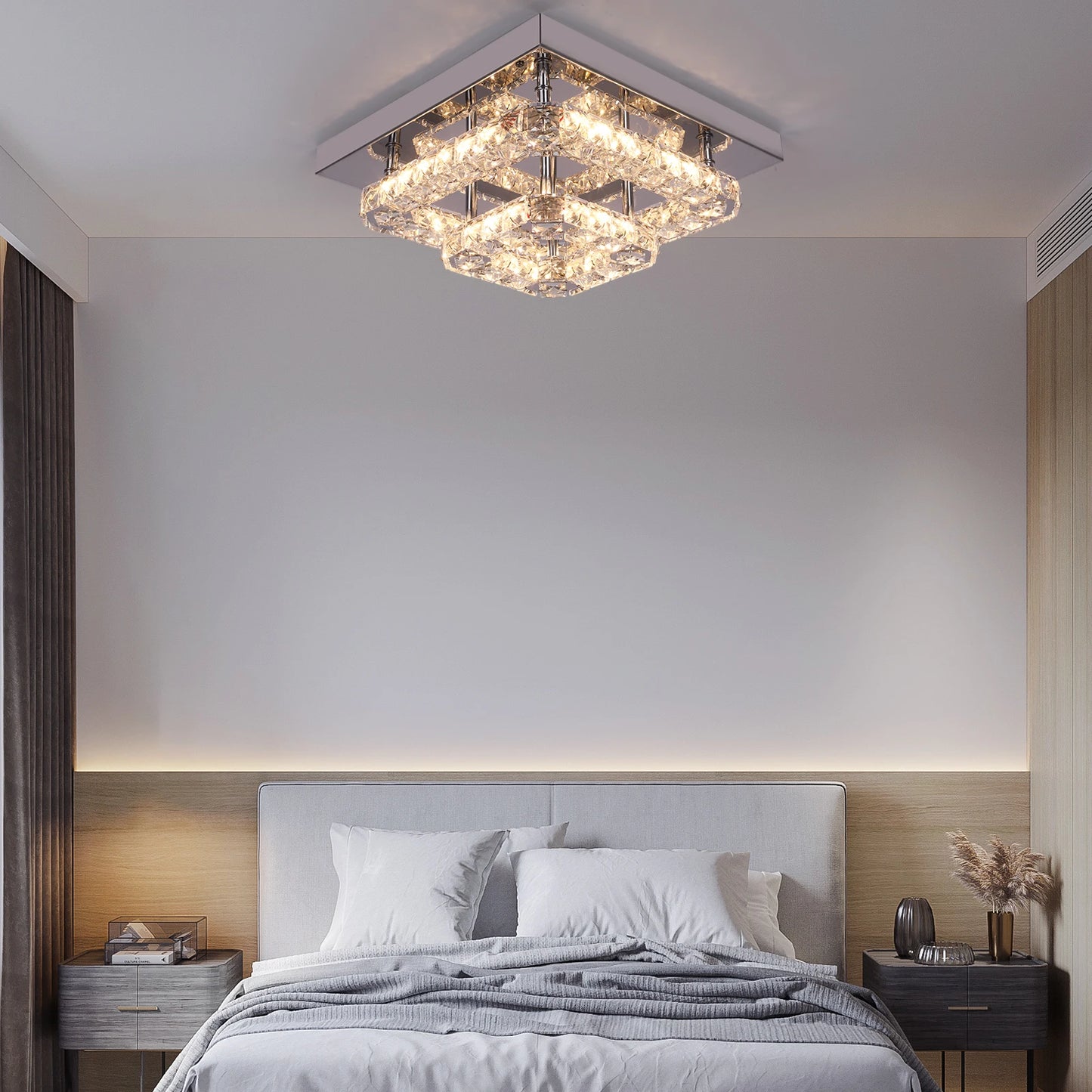 VETRULUS Crystal Chandelier Luxury Living Room Lighting Fixture