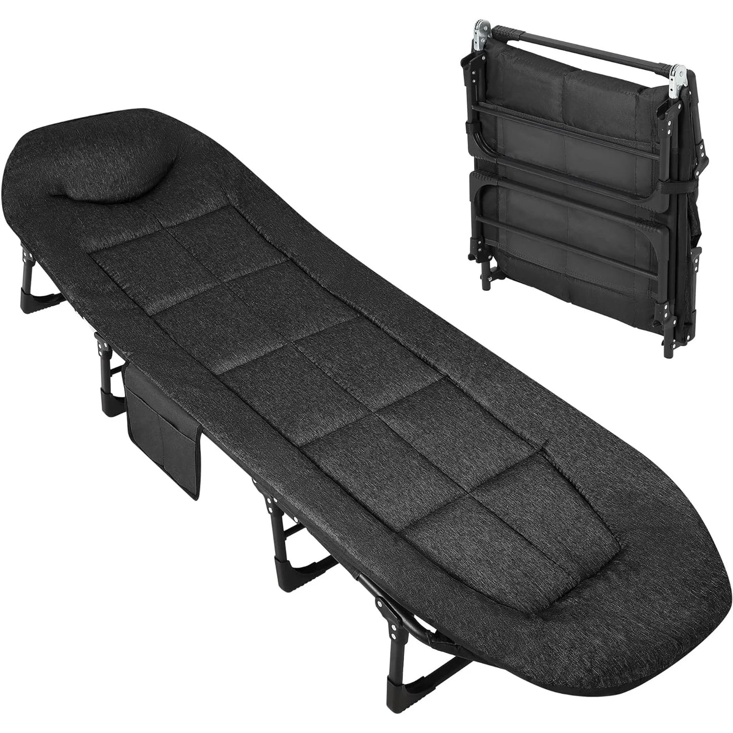 HiMISS Lightweight Camping Tent Cot With Cushion Pillow Bedchair