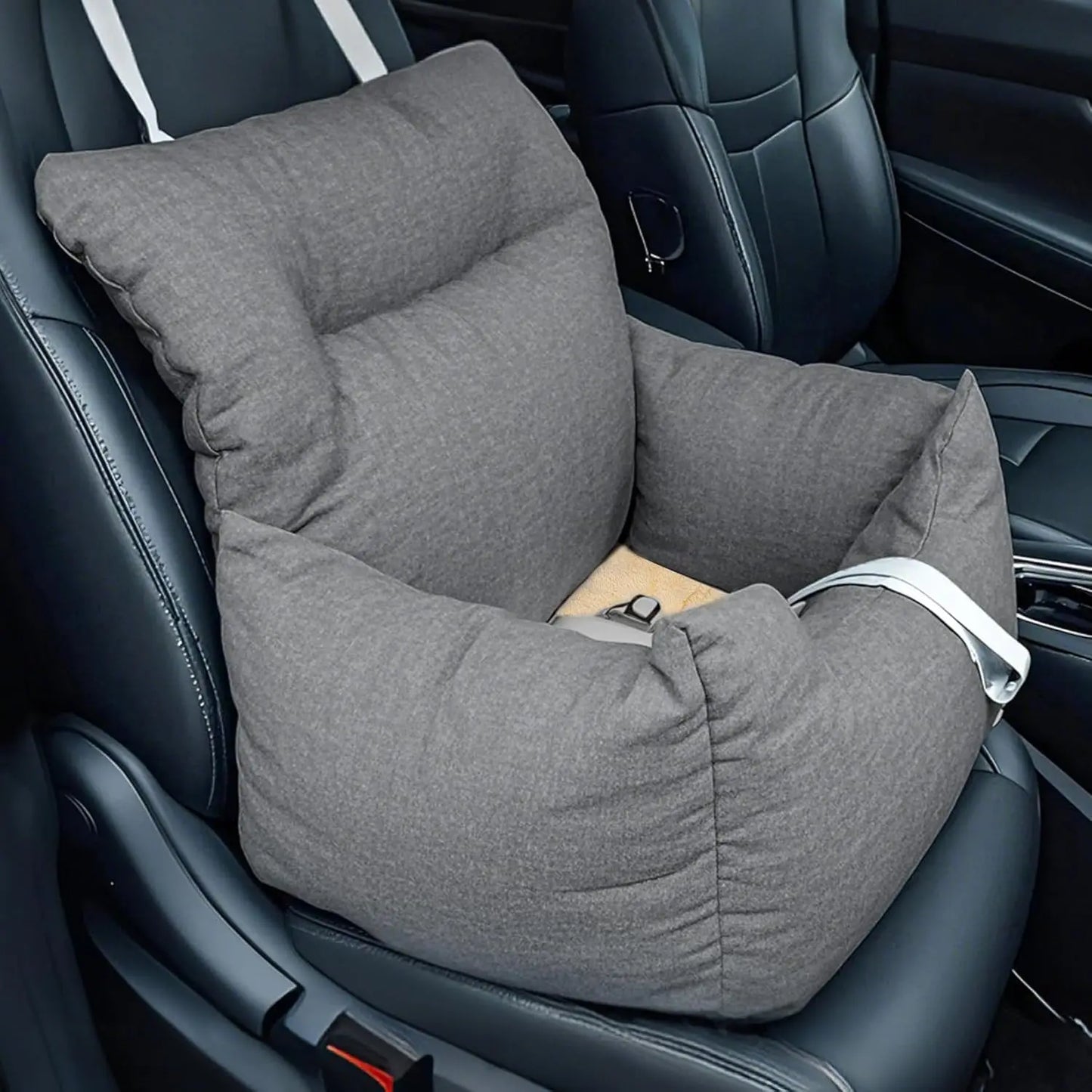 HiMISS Dog Booster Car Seat Bed Portable Elevated Travel Tether