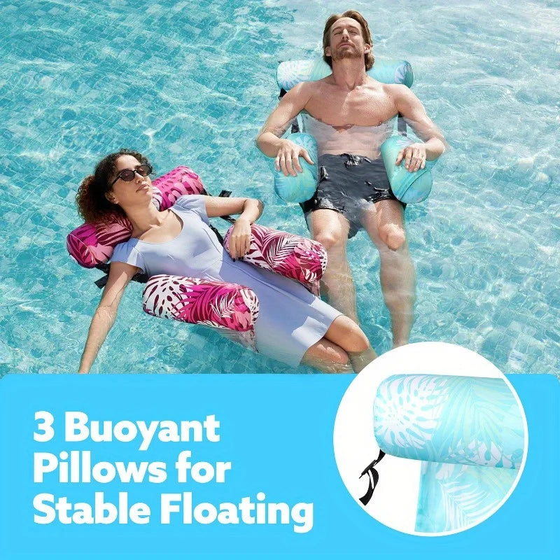 Joyfy 2 Pack Inflatable Pool Floats Lounge Chairs for Adults