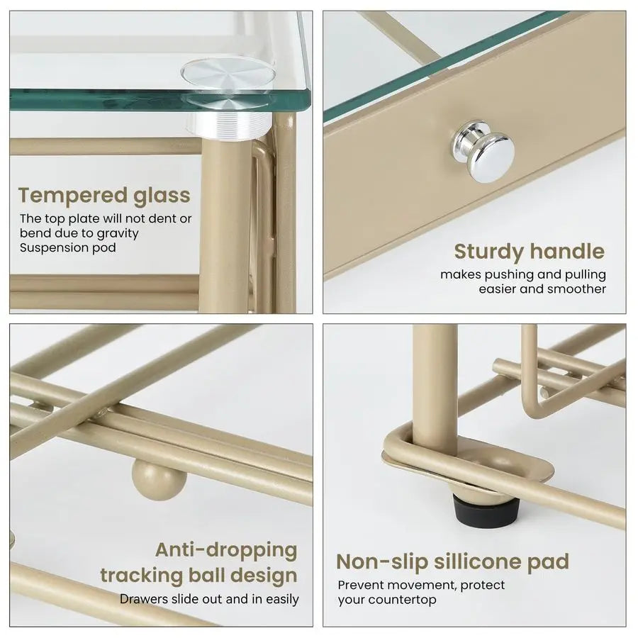 XMSJ Pod Holder With Tempered Glass Top For K CupPods