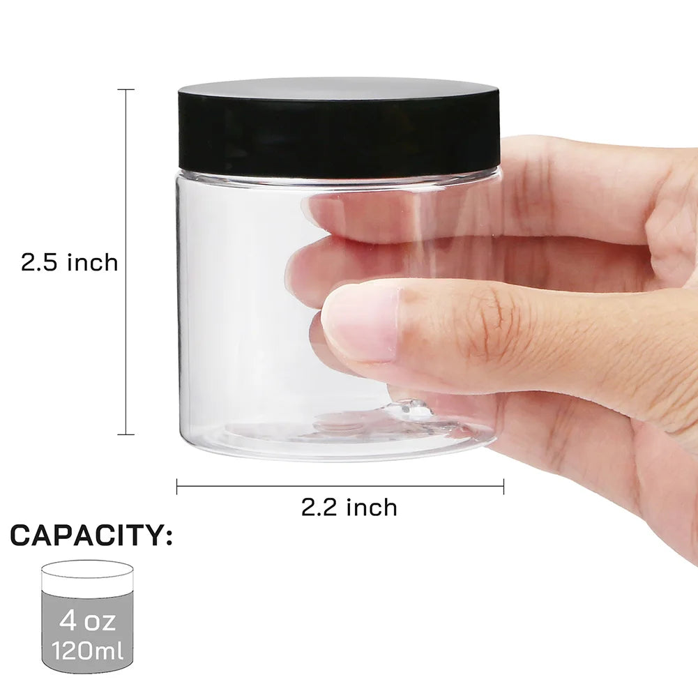 Sealed Transparent Storage Jars 12 Pack For Kitchen Food Storage