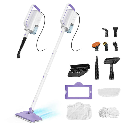 INSE 1200W Steam Mop Powerful Scrubbing Cleaner For Hard Floors