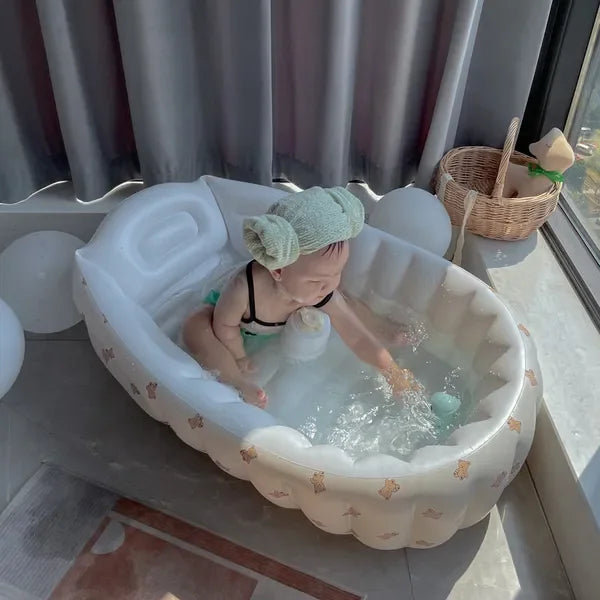Foldable Inflatable Baby Bathtub Portable Bath Tub for Infants