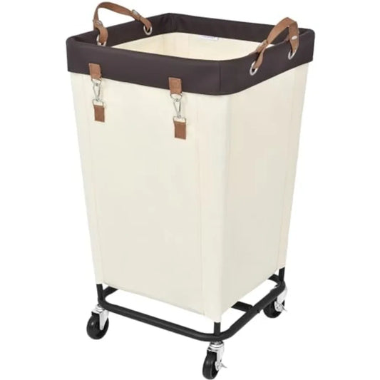 Laundry Basket With Wheels Large Rolling Hampers For Home Dorm