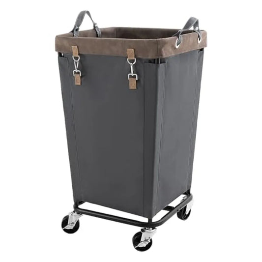 Laundry Basket With Wheels Large Rolling Hamper For Clothes