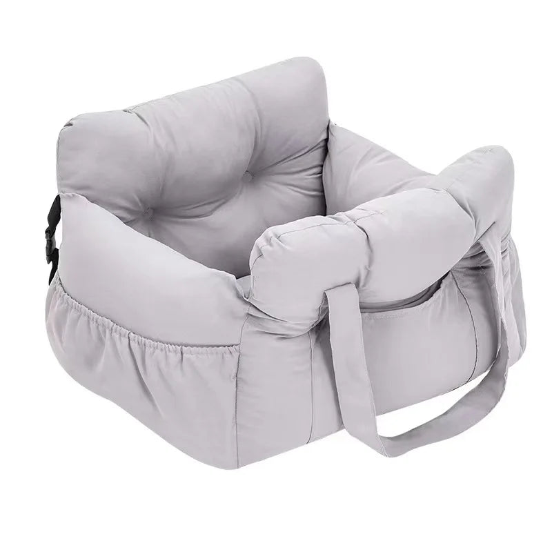 Dog Car Seat With Safety Belt Non Slip Travel Carrier