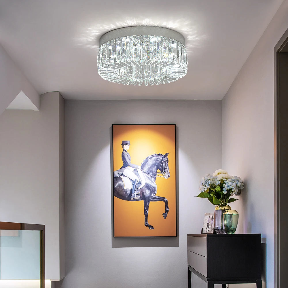 VETRULUS Crystal Ceiling Lamp Living Room Modern Chandelier