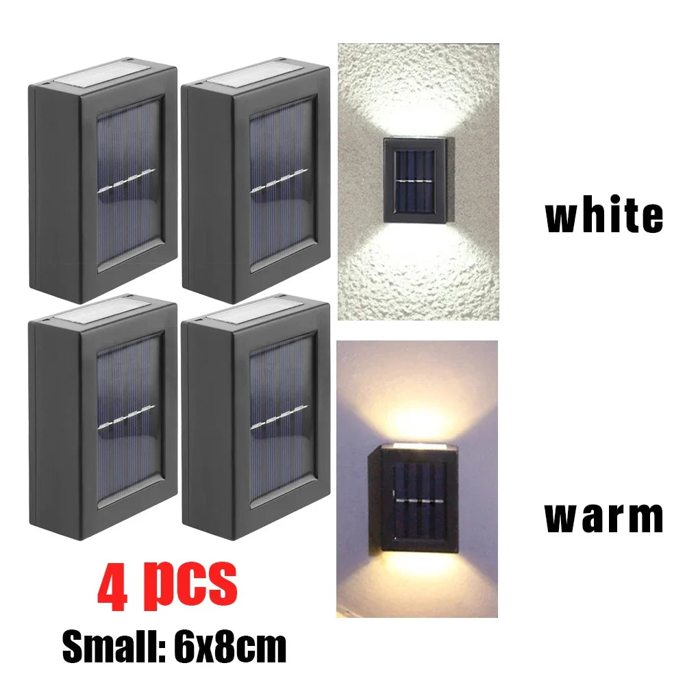 AlliLit Wall Solar Light Outdoor LED Garden Waterproof Lamp