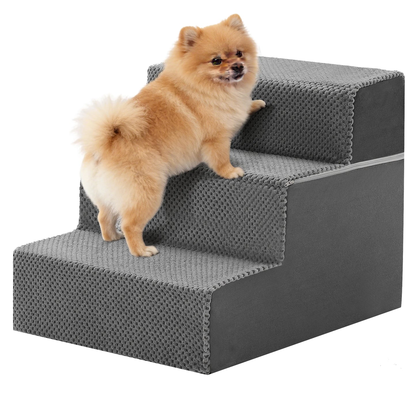 Right Angled Foam Dog Stairs Ramp for Small Dogs Indoor
