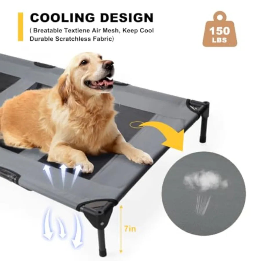 Elevated Dog Bed Canopy Outdoor Waterproof Pet Cot Carry Bag