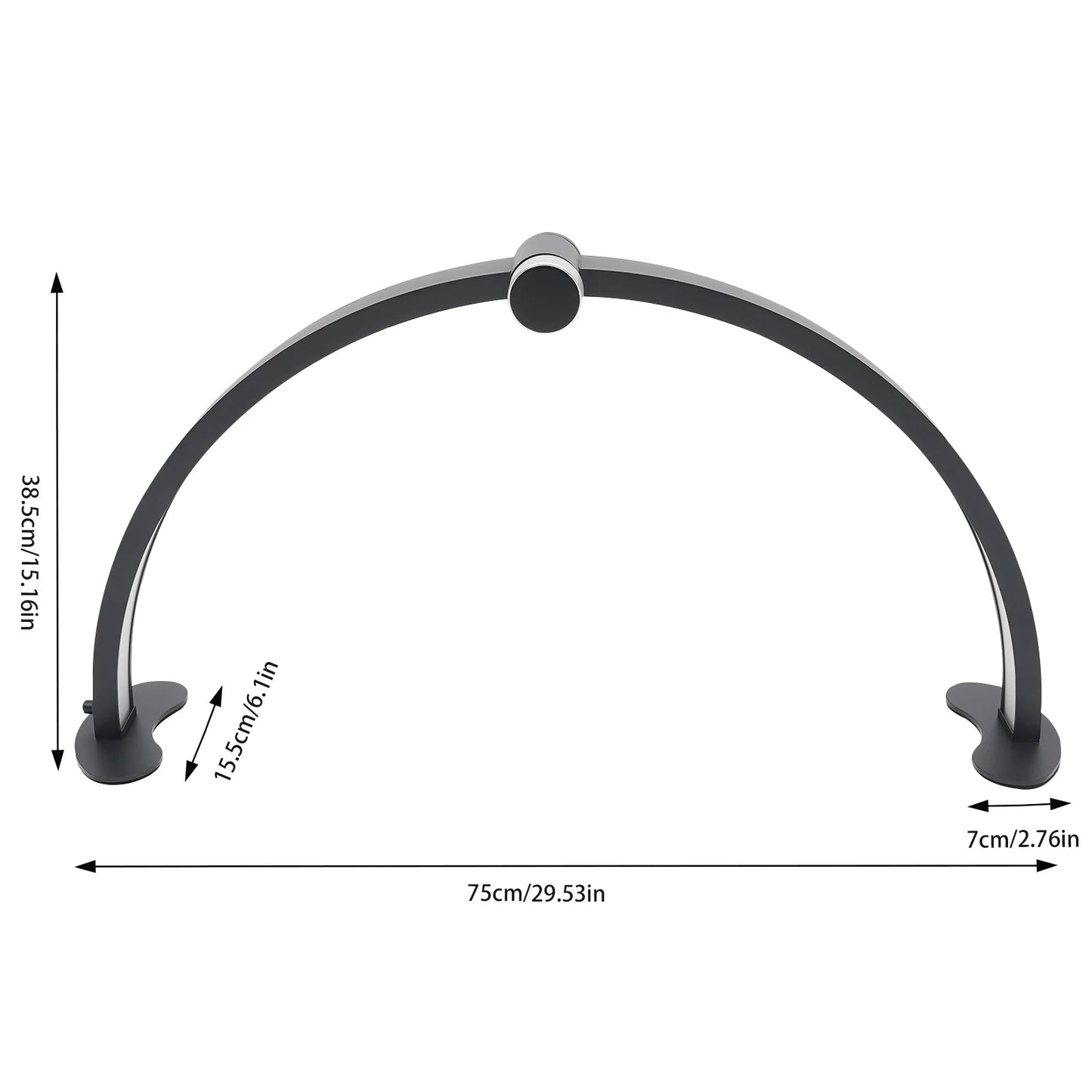 LED Half Moon Desk Lamp With Adjustable Brightness 3000K 6000K