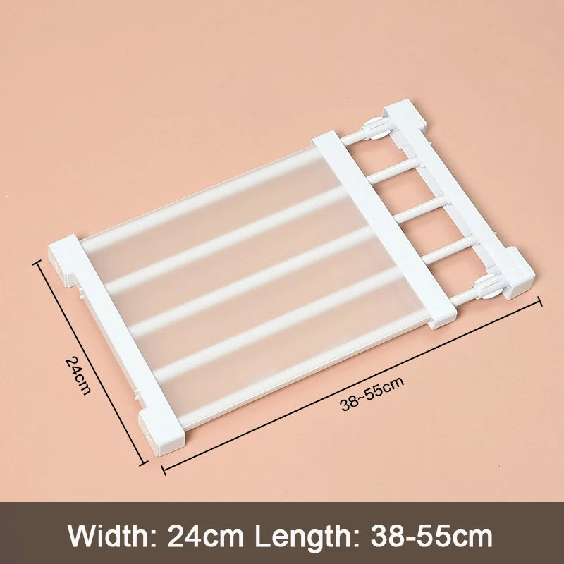 Adjustable Wardrobe Storage Shelf Organizer For Kitchen And Bathroom