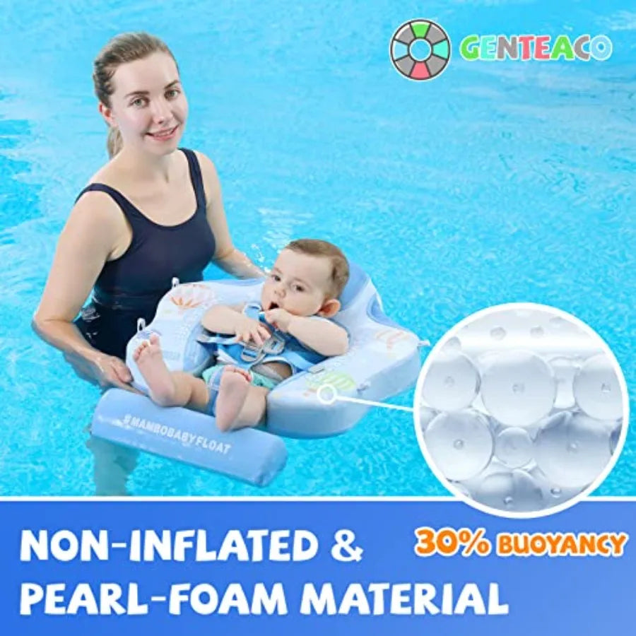 Baby Swim Float With Canopy Tail Non Inflatable Infant Float