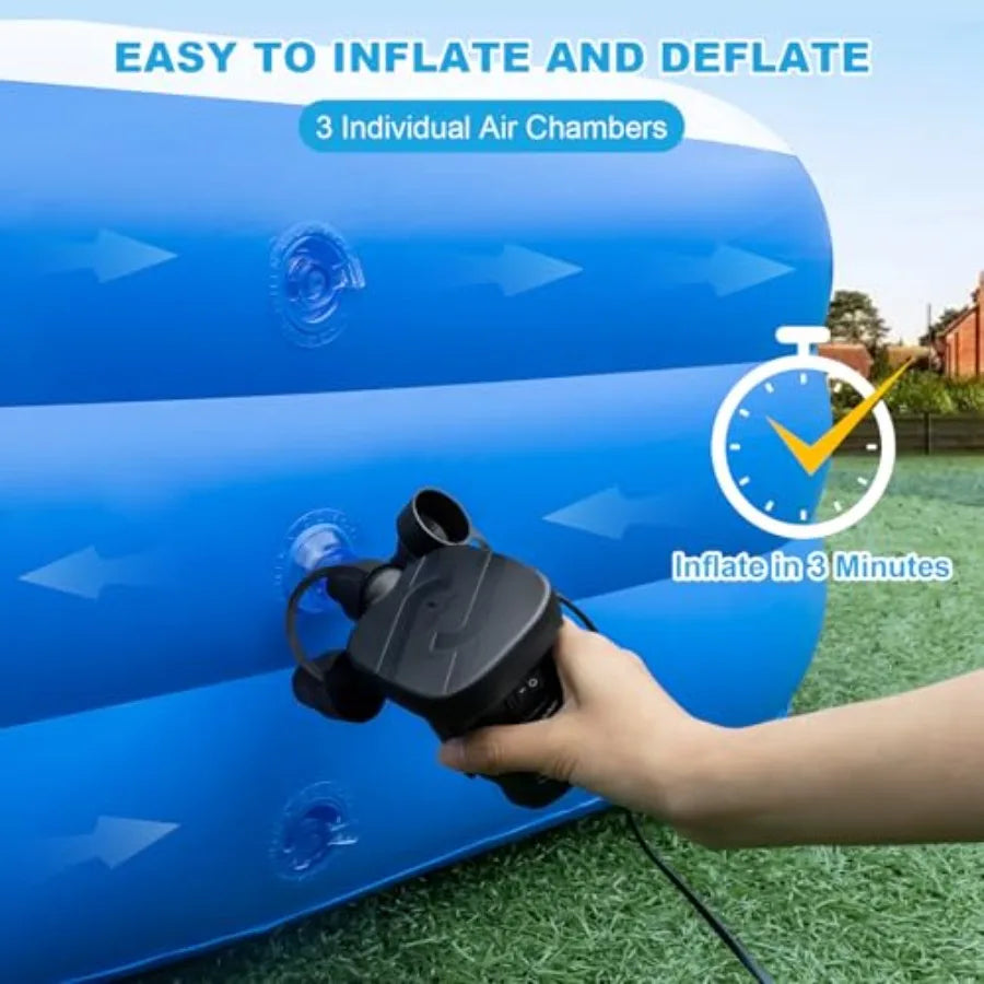 Inflatable Pool For Outdoor Garden Backyard PVC Material Family Use