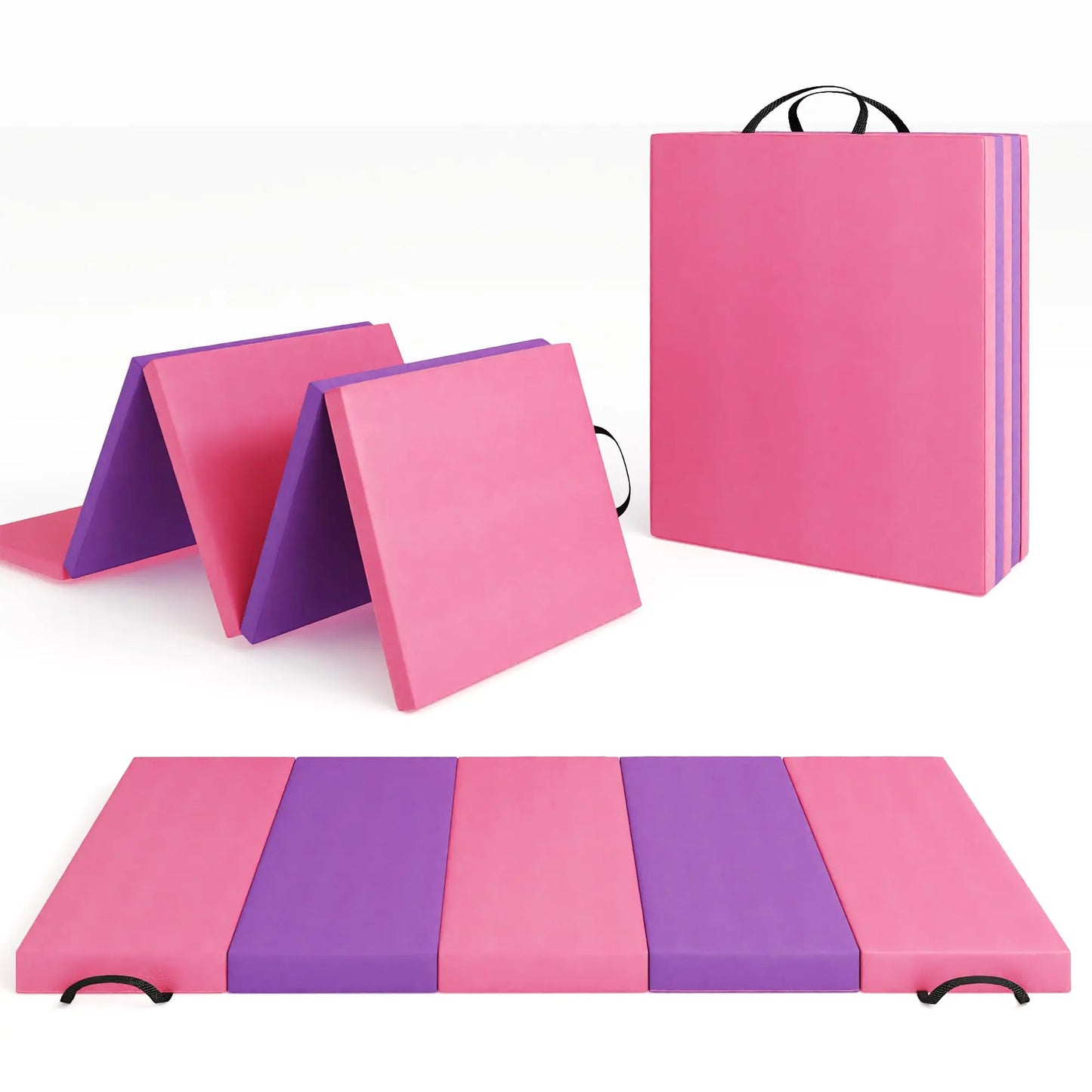 HiMISS Foldable Gymnastics Mat Home Gym Durable Exercise Tumbling Pad