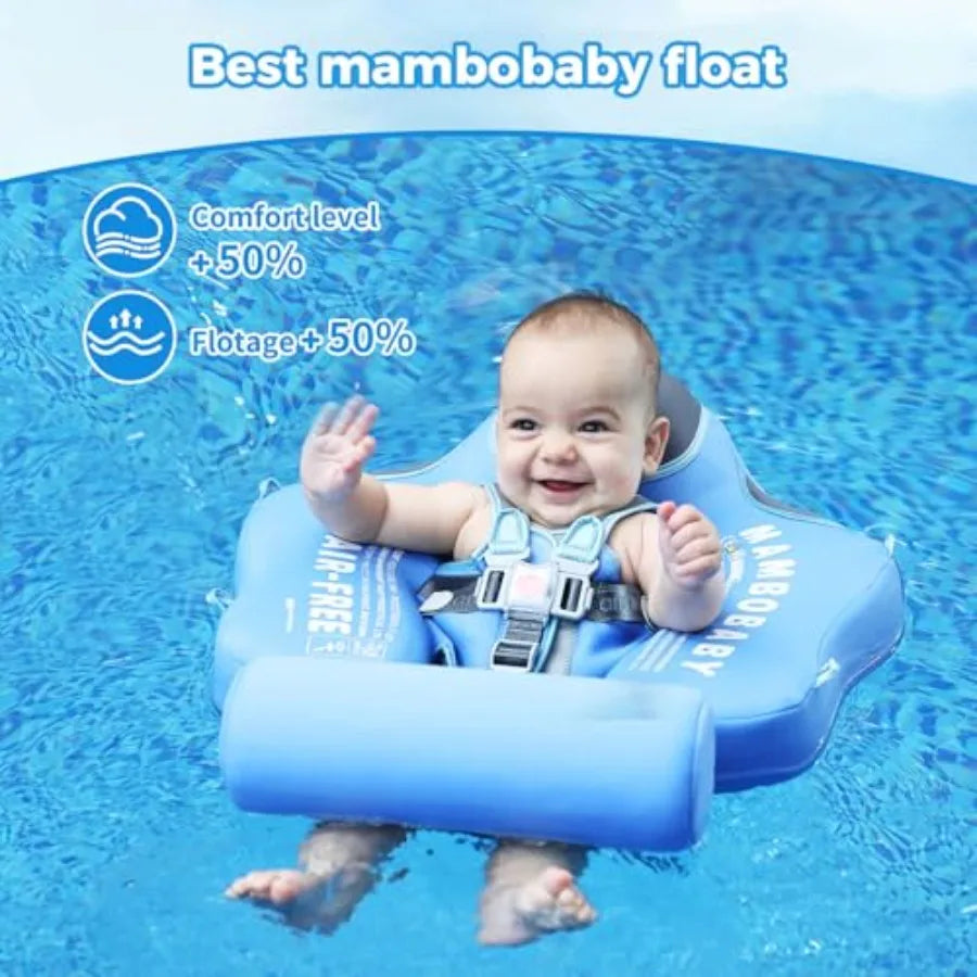 Non Inflatable Baby Pool Float With Canopy UPF50 Sun Protection