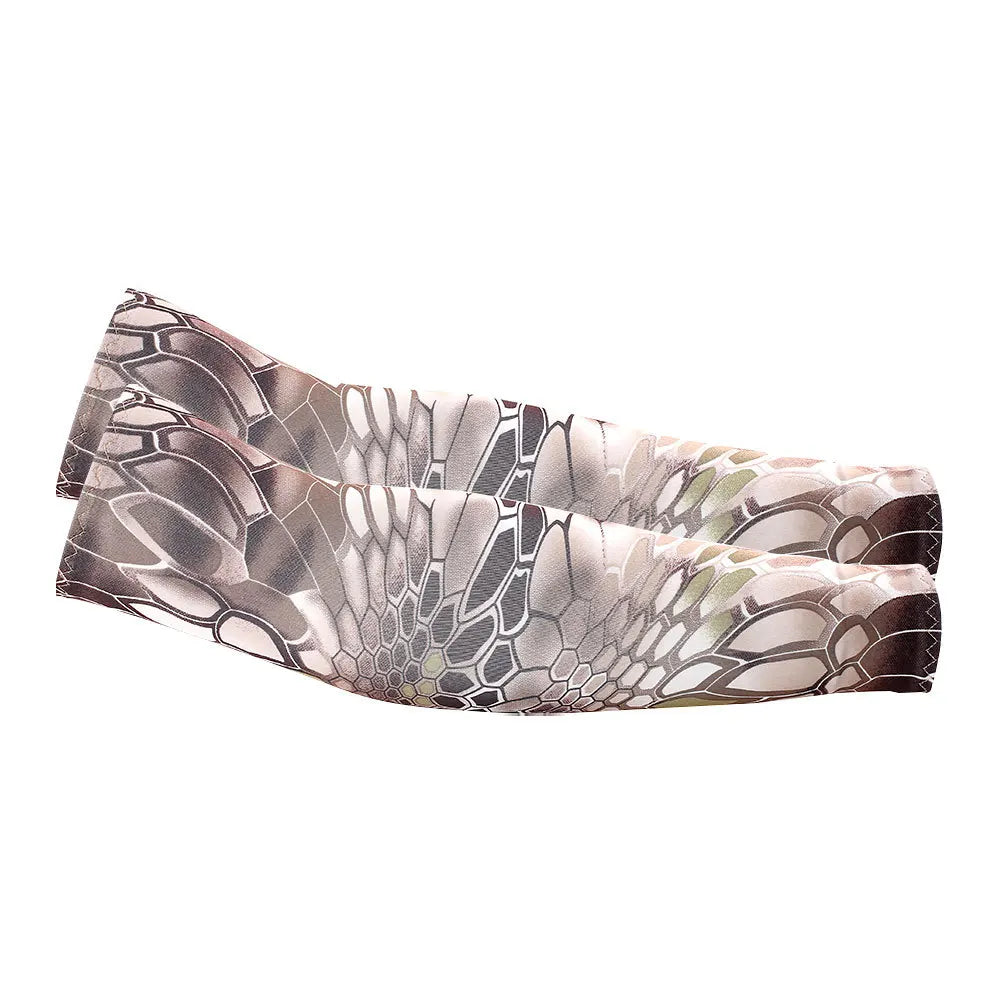Two Pack Unisex Cooling Arm Sleeves UV Protection For Running Cycling Fishing