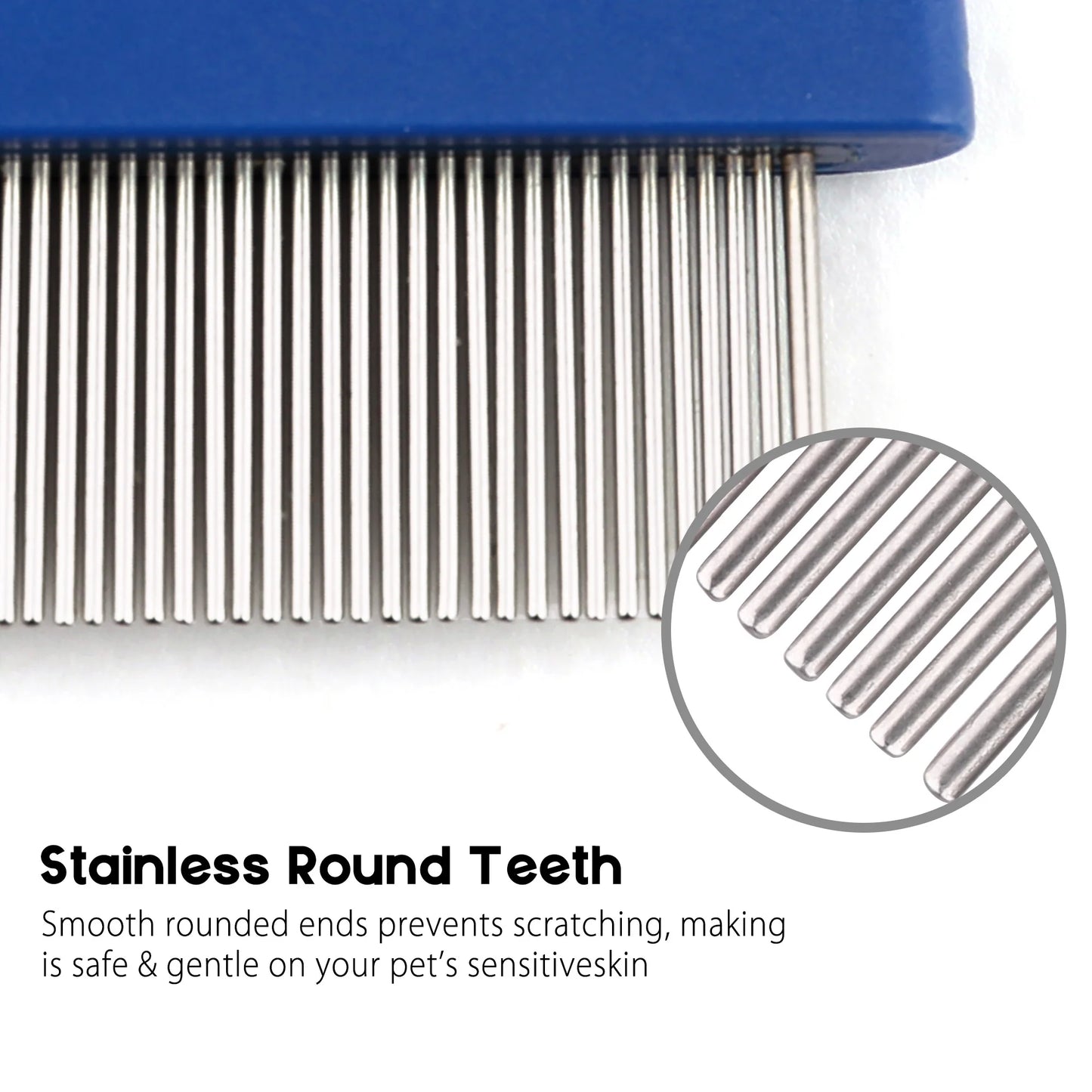 Gentle Flea Comb for Cats and Dogs Pet Hair Removal