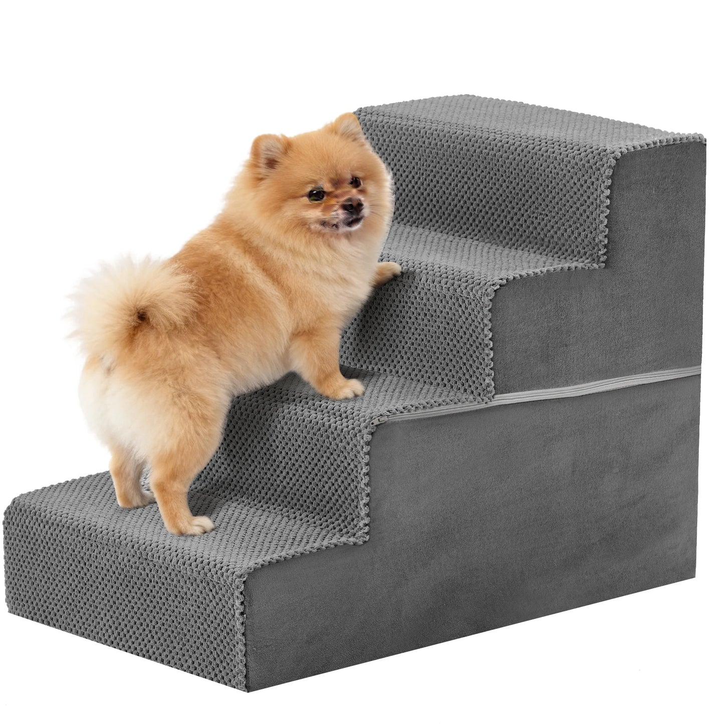 Right Angled Foam Dog Stairs Ramp for Small Dogs Indoor