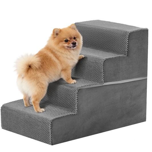 Right Angled Foam Dog Stairs Ramp for Small Dogs Indoor