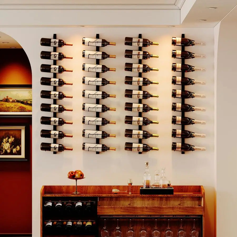 Detachable Wall Mount Wine Rack Organizer Pack 2 Set