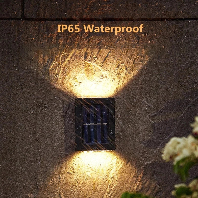 AlliLit Wall Solar Light Outdoor LED Garden Waterproof Lamp