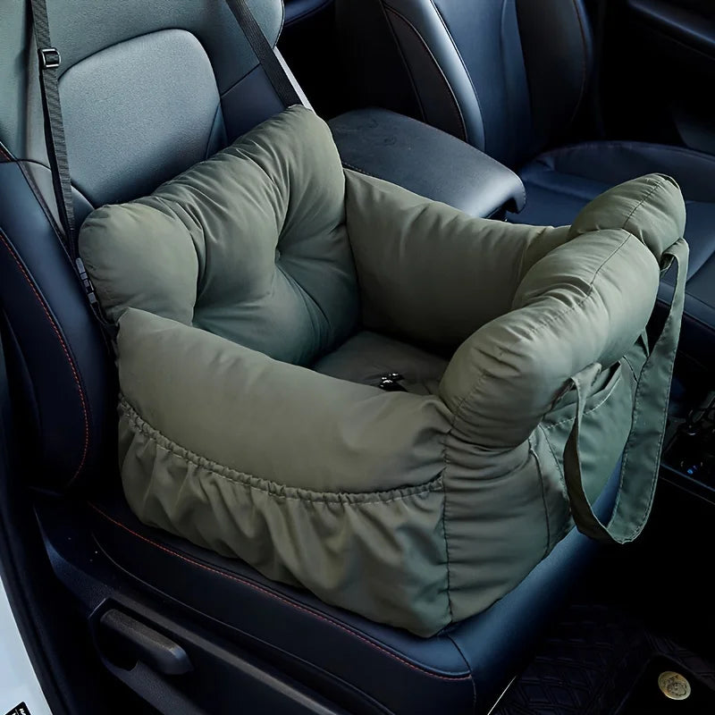 Dog Car Seat With Safety Belt Non Slip Travel Carrier