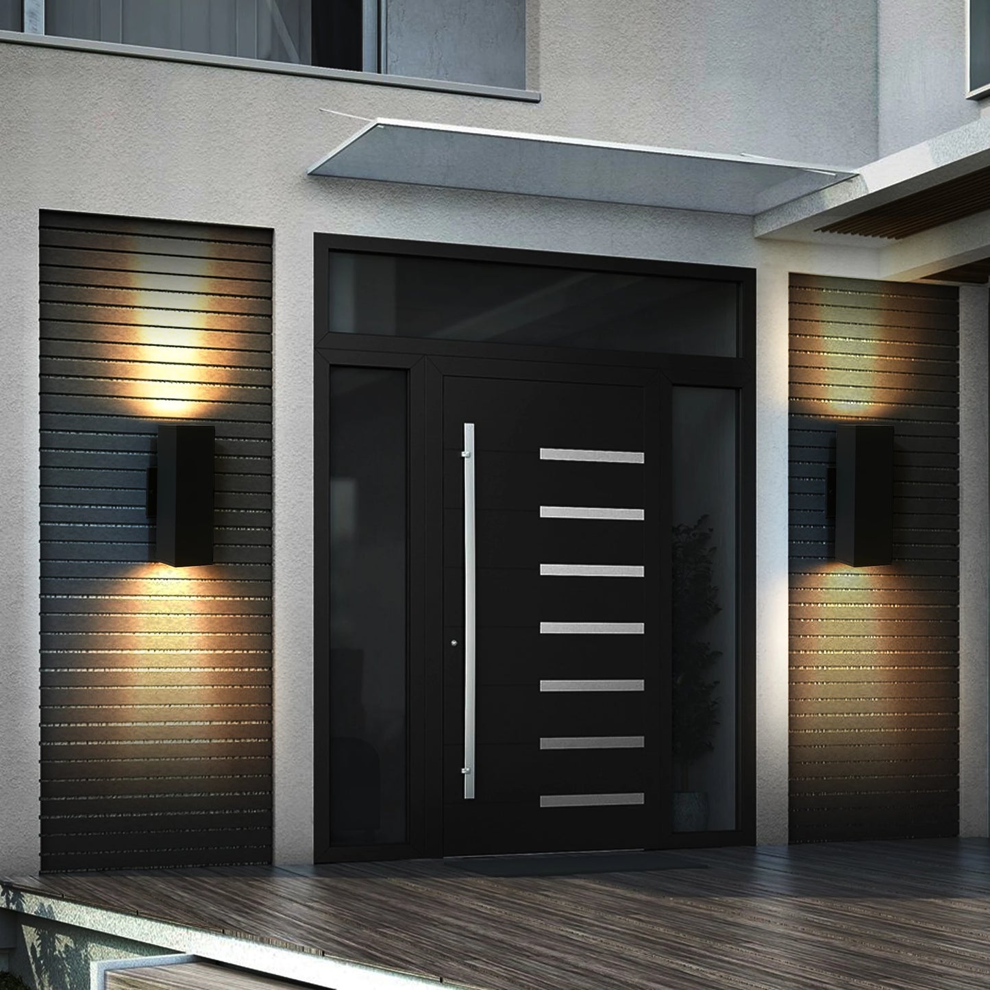 ARLGSITE 2Pack Outdoor Wall Light IP65 GU10 Aluminum Exterior