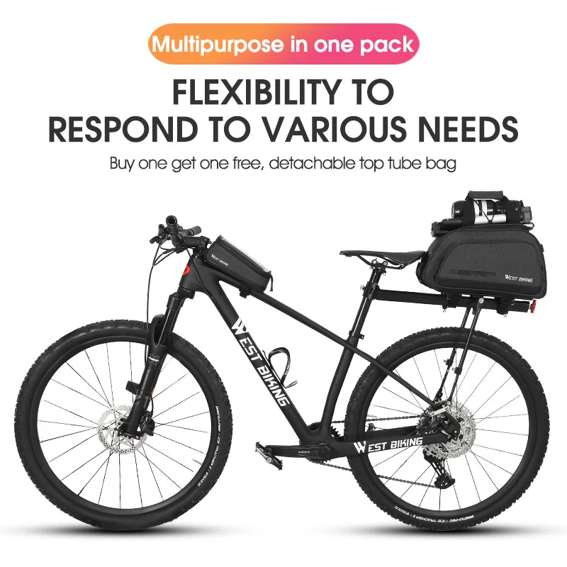 West Biking 2 in 1 Insulated Bicycle Bag 10L Trunk