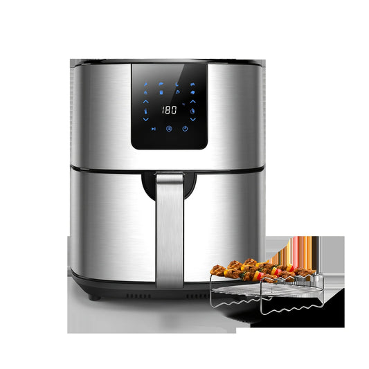 KitCook 1500W Air Fryer UL Certified 6.8QT Stainless Steel