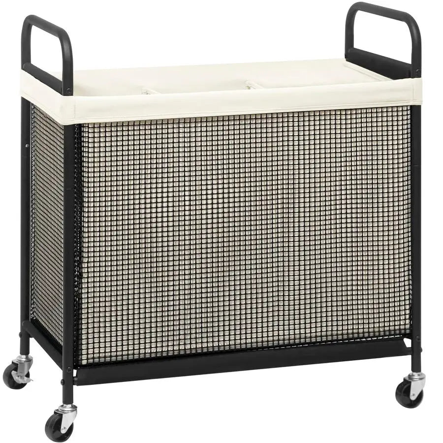 Rolling Laundry Hamper With Wheels And Removable Bag