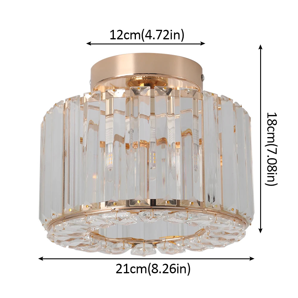 Vetrulus Nordic Modern Pendant Light Crystal LED Chandelier