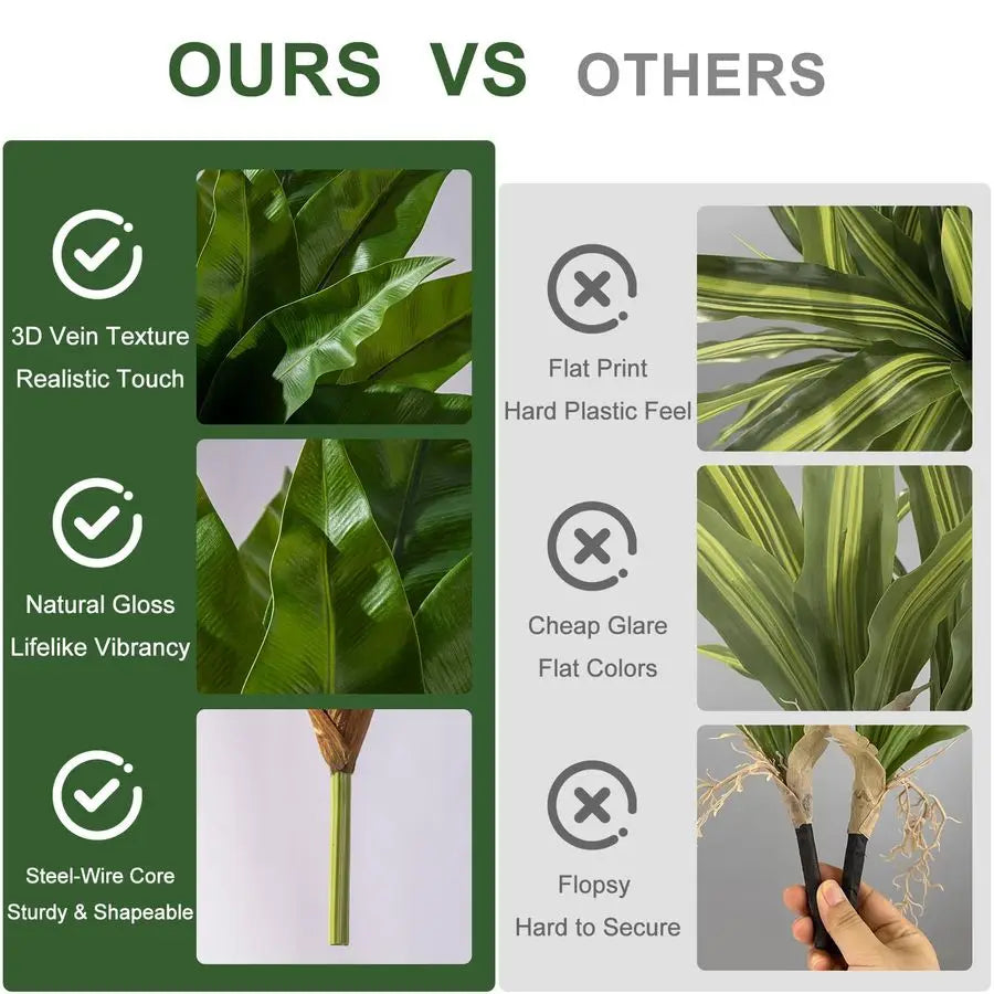 Artificial Bird Nest Fern Branches Decoration For Indoor Home Decor